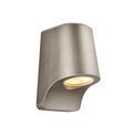 Gathurst Outdoor Wall Light Brushed silver finish &amp; frosted glass additional 1