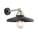 Glapwell Outdoor Wall light Matt black &amp; brushed silver finish with clear glass additional 1