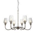 Goodmayes Bright Nickel Plate &amp; Clear Glass 6 Light Pendant Light additional 1