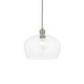 Golborne Medium Pendant Antique brass plate &amp; clear glass additional 1