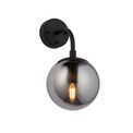 Grinton Wall light Matt black &amp; smoked mirror glass additional 1