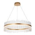 Grange Grand Pendant Brushed gold plated finish &amp; clear glass additional 1