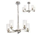 Daisy  Pendant/Semi Ceiling, 5 x E14, Polished Nickel additional 5