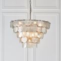 Haltham 9 Light Pendant Antique silver paint &amp; mercury glass additional 3