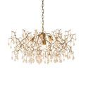 Hamilton 4 Light Pendant Aged gold paint &amp; champagne lustre glass additional 1