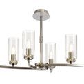 Daisy  Rectangular Pendant/Semi Ceiling, 6 x E14, Polished Nickel additional 4