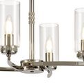 Daisy  Rectangular Pendant/Semi Ceiling, 6 x E14, Polished Nickel additional 8