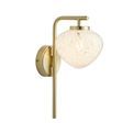 Kilnwick Wall Light Satin brass plate &amp; white confetti glass additional 1
