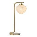 Kilnwick Satin Brass Plate &amp; White Confetti Glass Table Lamp additional 1