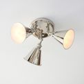 Maiden 3 Light Spotlight Bright nickel plate additional 3