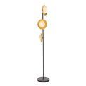Manston 3 Light Floor Lamp Gold &amp; dark bronze finish with opal glass additional 1