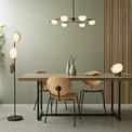 Manston Gold &amp; Dark Bronze Finish with Opal Glass Table Lamp additional 6