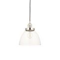 Marham Single Pendant Bright nickel plate &amp; clear glass additional 1