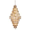 Empire 13Lt Chandelier - Satin Brass Metal &amp; Champagne Glass additional 1