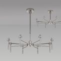 Ireine 8-Light G9 Polished Chrome Telescopic Semi Flush Ceiling Light additional 3