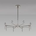 Ireine 8-Light G9 Polished Chrome Telescopic Semi Flush Ceiling Light additional 2