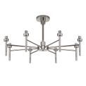 Ireine 8-Light G9 Polished Chrome Telescopic Semi Flush Ceiling Light additional 5
