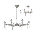 Ireine 8-Light G9 Polished Chrome Telescopic Semi Flush Ceiling Light additional 8