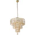 Empire 5Lt Pendant - Satin Brass Metal &amp; Champagne Glass additional 2