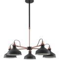Bronx Telescopic 5 Light, 5 x E27, Graphite/Copper/White additional 1