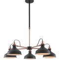 Bronx Telescopic 5 Light, 5 x E27, Graphite/Copper/White additional 12