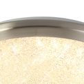 Bess Ceiling, 30cm 1 x 12W LED, 3000K, 750lm, IP44, Satin Nickel/Crystaline, additional 5