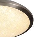 Bess Ceiling, 30cm 1 x 12W LED, 3000K, 750lm, IP44, Satin Nickel/Crystaline, additional 9