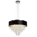 Glamour 5Lt Pendant/Semi-Flush- Black Velvet &amp; Clear Crystal additional 1