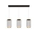Circolo 3Lt Cage Bar Pendant - Black Metal &amp; White Silicon additional 1