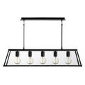 Voyager 5Lt Bar Pendant - Black Metal &amp; Glass additional 1