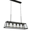 Voyager 5Lt Bar Pendant - Black Metal &amp; Glass additional 2