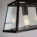 Voyager 5Lt Bar Pendant - Black Metal &amp; Glass additional 3