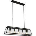 Voyager 5Lt Bar Pendant - Black Metal &amp; Glass additional 8