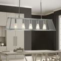Voyager 5Lt Bar Pendant - Chrome Metal &amp; Glass additional 4