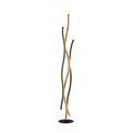 Bloom Floor Lamp - Black Metal &amp; Wood Effect additional 1