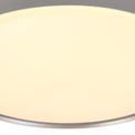 Kara Ceiling 48cm, 1 x 36W LED 3 Step-Dimmable, 3000K, 1575lm, IP44, Silver/White Acrylic, additional 5