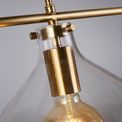 Margarita 3Lt Bar Pendant - Brass Metal &amp; Glass additional 3