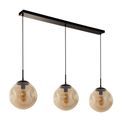 Punch 3Lt Bar Pendant- Black Metal &amp; Champagne Punched Glass additional 2