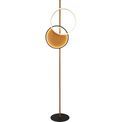 Curio Floor Lamp - Black Metal &amp; Wood additional 3