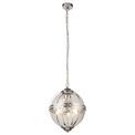 Coronet 3Lt Pendant - Chrome Metal &amp; Glass additional 1