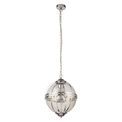 Coronet 3Lt Pendant - Chrome Metal &amp; Glass additional 2