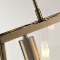 Voyager 3Lt Bar Pendant - Antique Brass Metal &amp; Glass additional 4