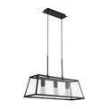 Voyager 3Lt Bar Pendant - Black Metal &amp; Glass additional 2