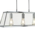 Voyager 3Lt Bar Pendant - Chrome Metal &amp; Glass additional 3