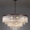 Bonni Large 3 Tier Brown Oxide Round Pendant Ceiling Light (27 Light E14) additional 3