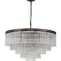 Bonni Large 3 Tier Brown Oxide Round Pendant Ceiling Light (27 Light E14) additional 5