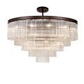 Bonni Large 3 Tier Brown Oxide Round Pendant Ceiling Light (27 Light E14) additional 8