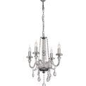 Gabriella Chandelier Pendant, 4 Light E14, Polished Chrome/Clear Glass/Crystal additional 3