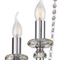 Gabriella Chandelier Pendant, 4 Light E14, Polished Chrome/Clear Glass/Crystal additional 7