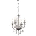 Gabriella Chandelier Pendant, 4 Light E14, Polished Chrome/Clear Glass/Crystal additional 9